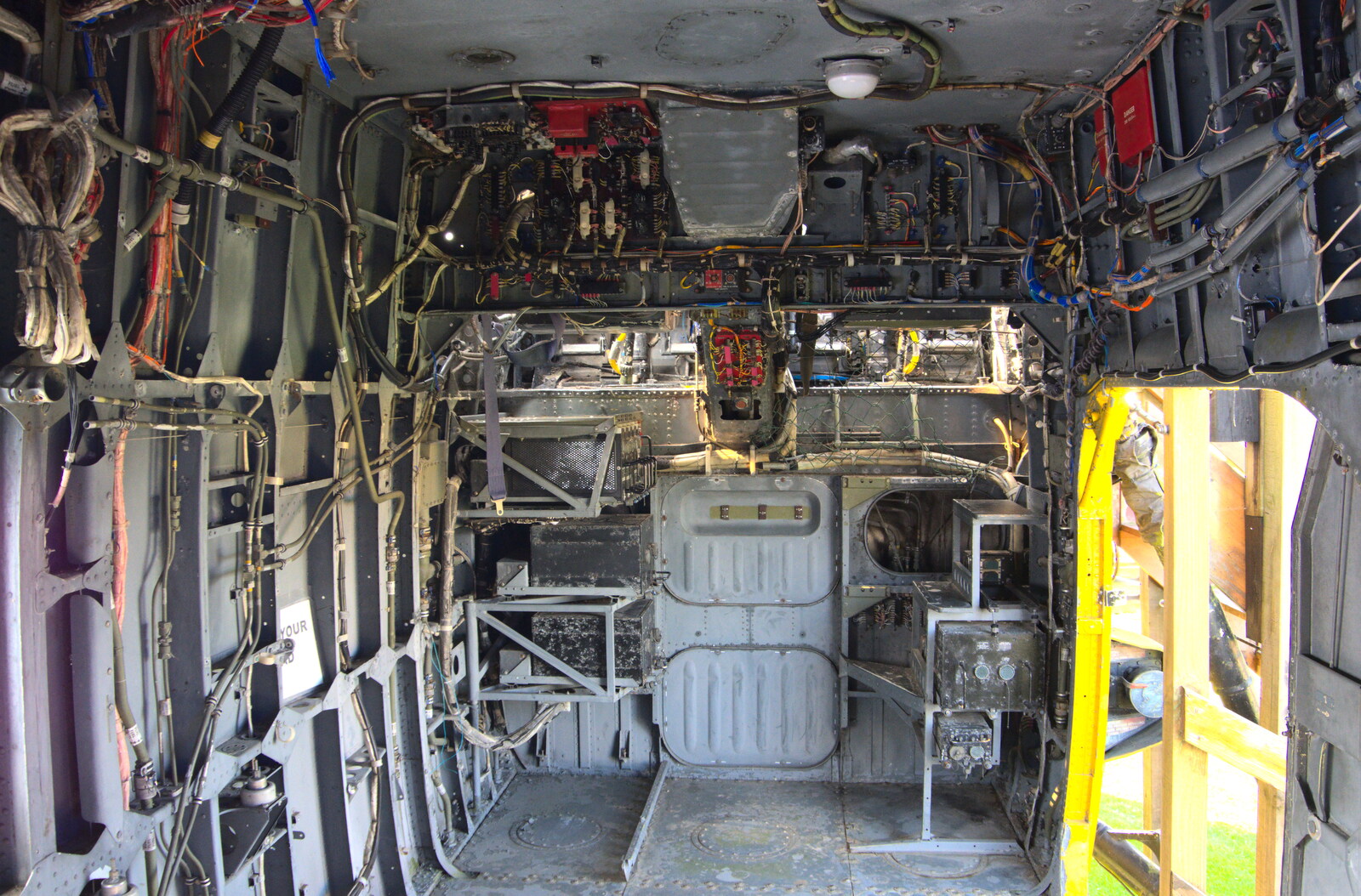 Inside the Wessex helicopter from A Day in New Milton, Hampshire - 3rd April 2023