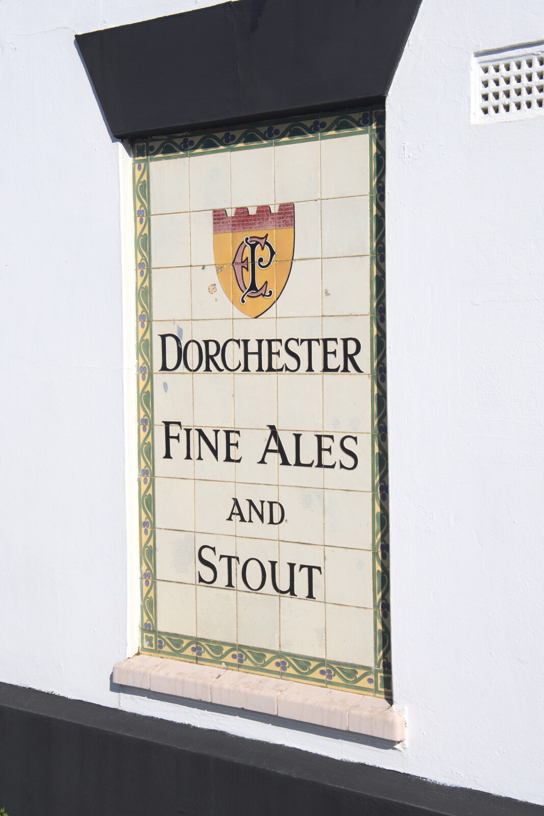 A nice tiled sign for Dorchester beers from A Day in New Milton, Hampshire - 3rd April 2023