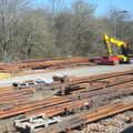 A massive pile of rusty tracks near Southampton, A Day in New Milton, Hampshire - 3rd April 2023