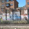 Heavily-graffitoed apartment buildings, A Day in New Milton, Hampshire - 3rd April 2023