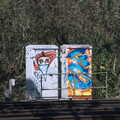 More graffiti on some line-side boxes, A Day in New Milton, Hampshire - 3rd April 2023