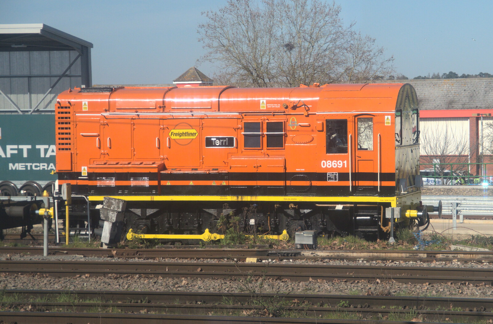 Class 08 shunter 08691 from A Day in New Milton, Hampshire - 3rd April 2023