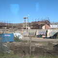 Another glimpse of the burned-down Fison's, A Day in New Milton, Hampshire - 3rd April 2023