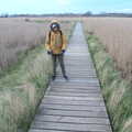 Harry reads the dedications on the boardwalk, Fred and the Orchestra, Snape Maltings, Suffolk - 5th April