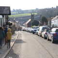 We walk down the main road through the village, Easter in South Zeal and Moretonhampstead, Devon - 9th April