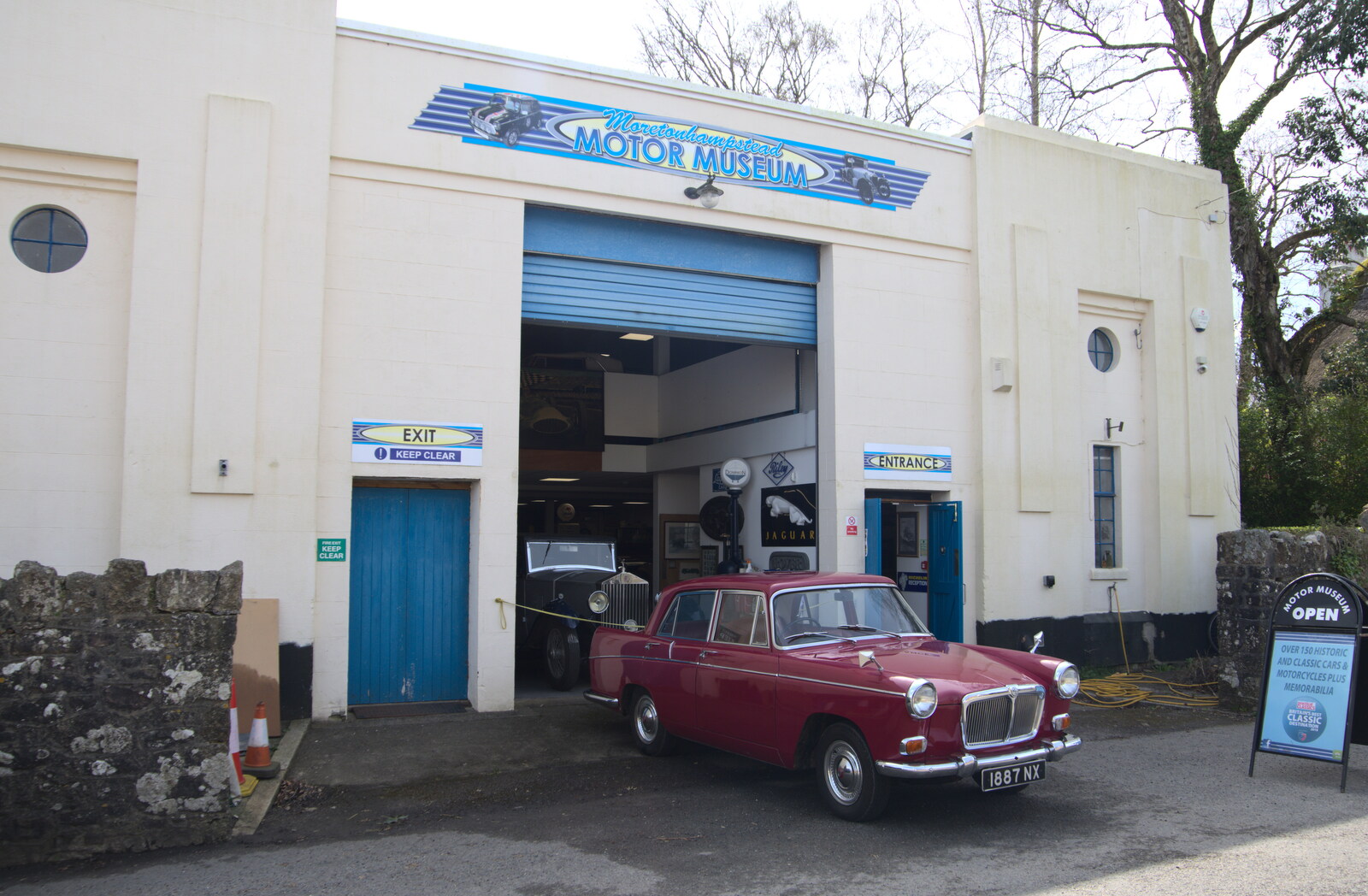 The Moretonhampstead Motor Museum from Easter in South Zeal and Moretonhampstead, Devon - 9th April
