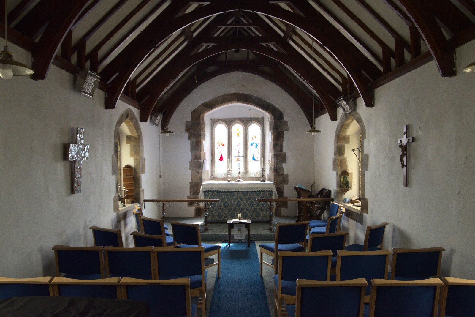 The cute little chapel of St. Mary's from Easter in South Zeal and Moretonhampstead, Devon - 9th April