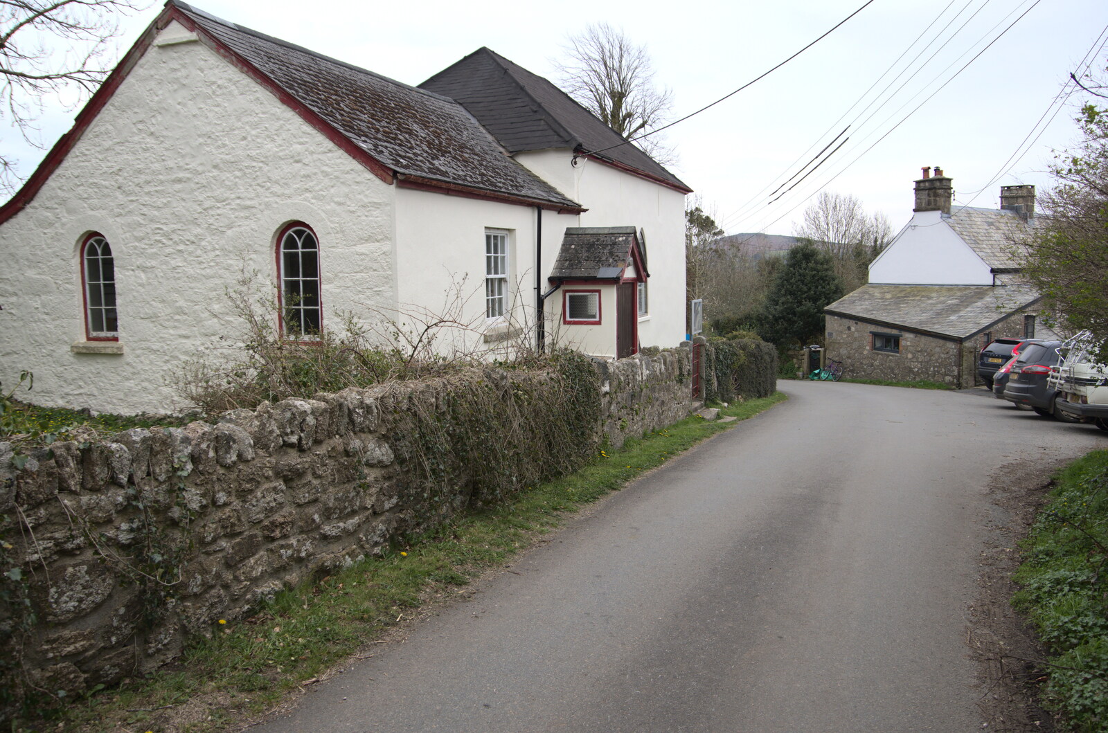 A view of the Methodist Chapel from Easter in South Zeal and Moretonhampstead, Devon - 9th April
