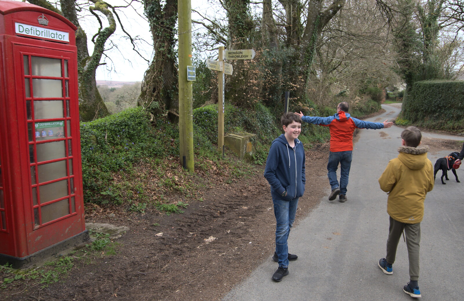 We head off for a walk from Easter in South Zeal and Moretonhampstead, Devon - 9th April