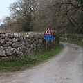 A Devon lane towards Gidleigh, Easter in South Zeal and Moretonhampstead, Devon - 9th April