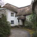 A Dartmoor thatched cottage, Easter in South Zeal and Moretonhampstead, Devon - 9th April
