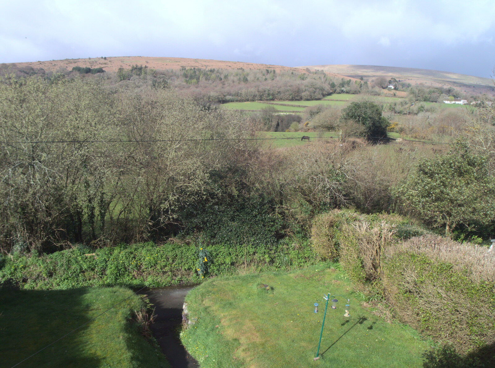 A view from Sis's putative new house from Chilli Farms, Okehampton and the Oxenham Arms, South Zeal, Devon - 10th April 2023