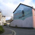 A sculpture on a house in Park Row, Chilli Farms, Okehampton and the Oxenham Arms, South Zeal, Devon - 10th April 2023
