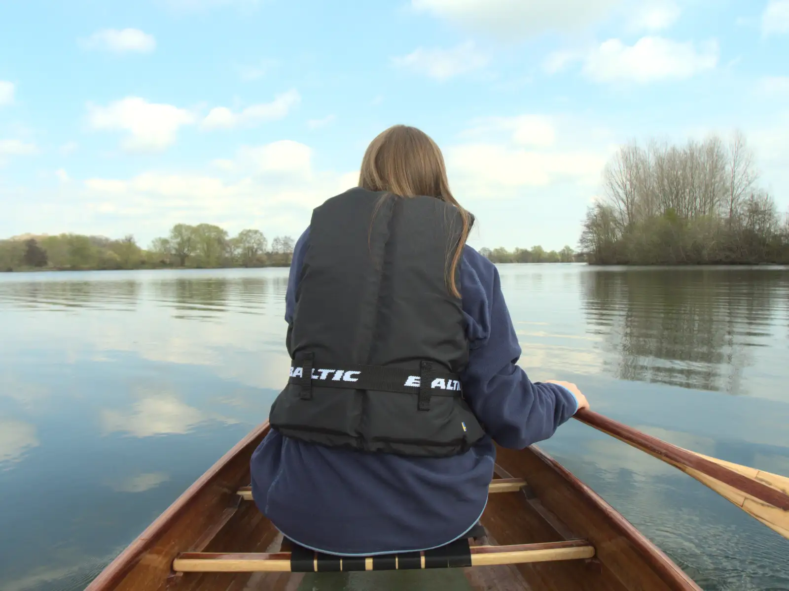 A view of Sophie on the canoe, from Palgrave Players and Weybread Canoes, Harleston - 16th April 2023