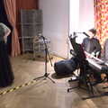 Fred's by the piano as Isobel lurks, Palgrave Players and Weybread Canoes, Harleston - 16th April 2023