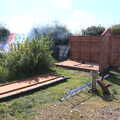 The shed is dismantled, Palgrave Players and Weybread Canoes, Harleston - 16th April 2023