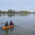 Fred and Millie head off for a paddle, Palgrave Players and Weybread Canoes, Harleston - 16th April 2023