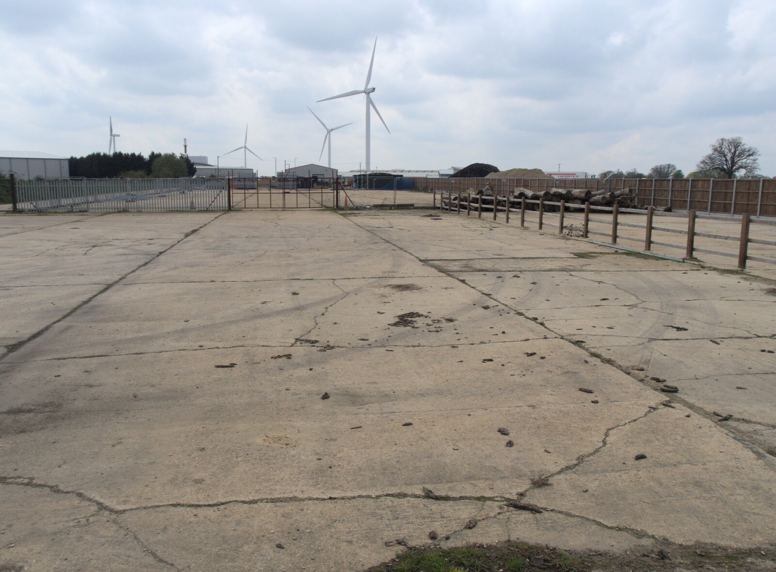 Some of the 1943 concrete runway from Bike Rides and a Visit to the Farm Shop, Eye, Suffolk -  25th April 2023