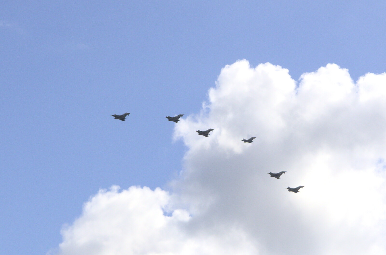 A squadron of Typhoons bring up the rear from Bike Rides and a Visit to the Farm Shop, Eye, Suffolk -  25th April 2023