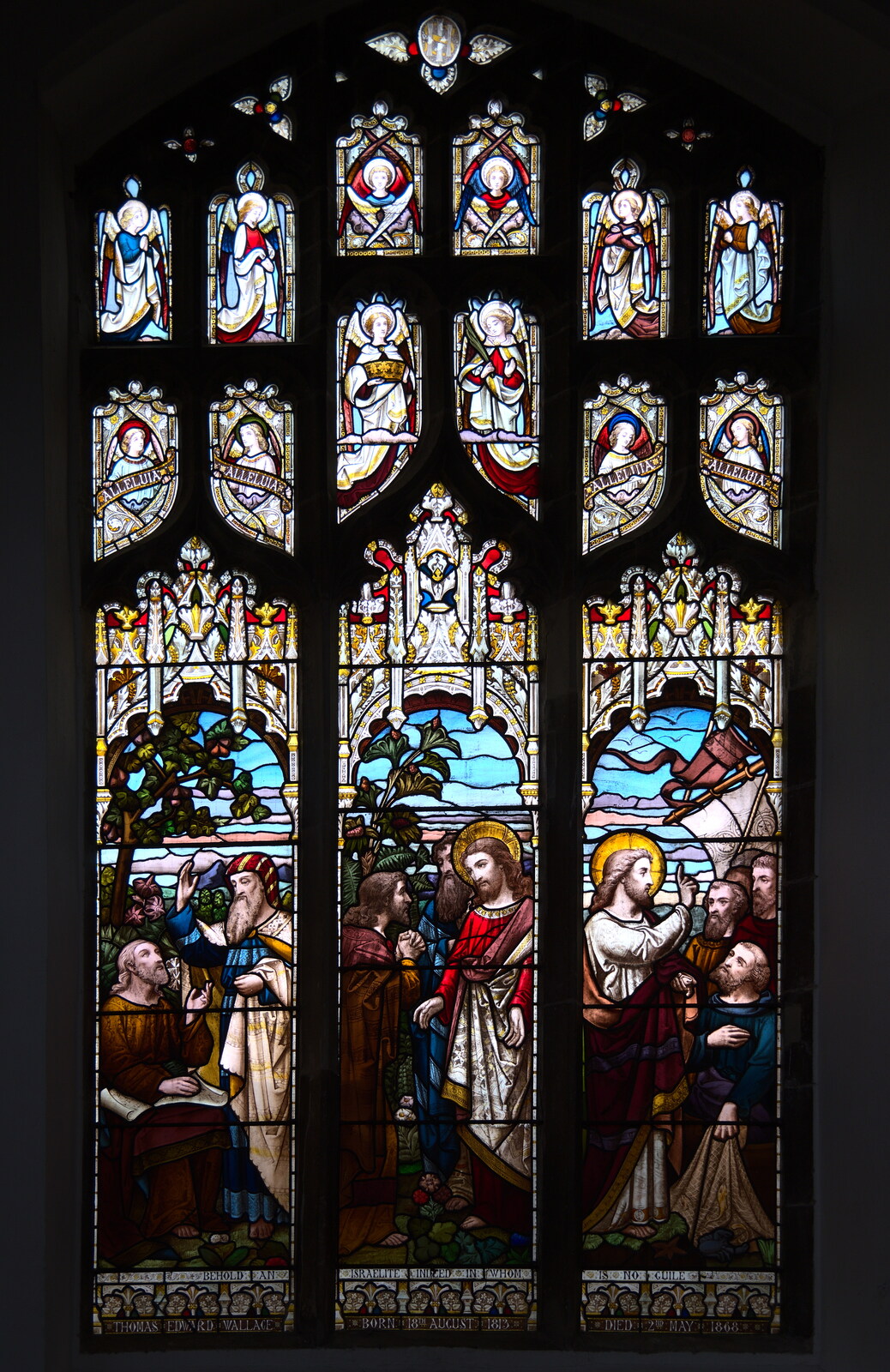 1840s stained glass in St. Mary the Virgin, Diss from The Lost Pubs of Diss, Norfolk - 26th April 2023