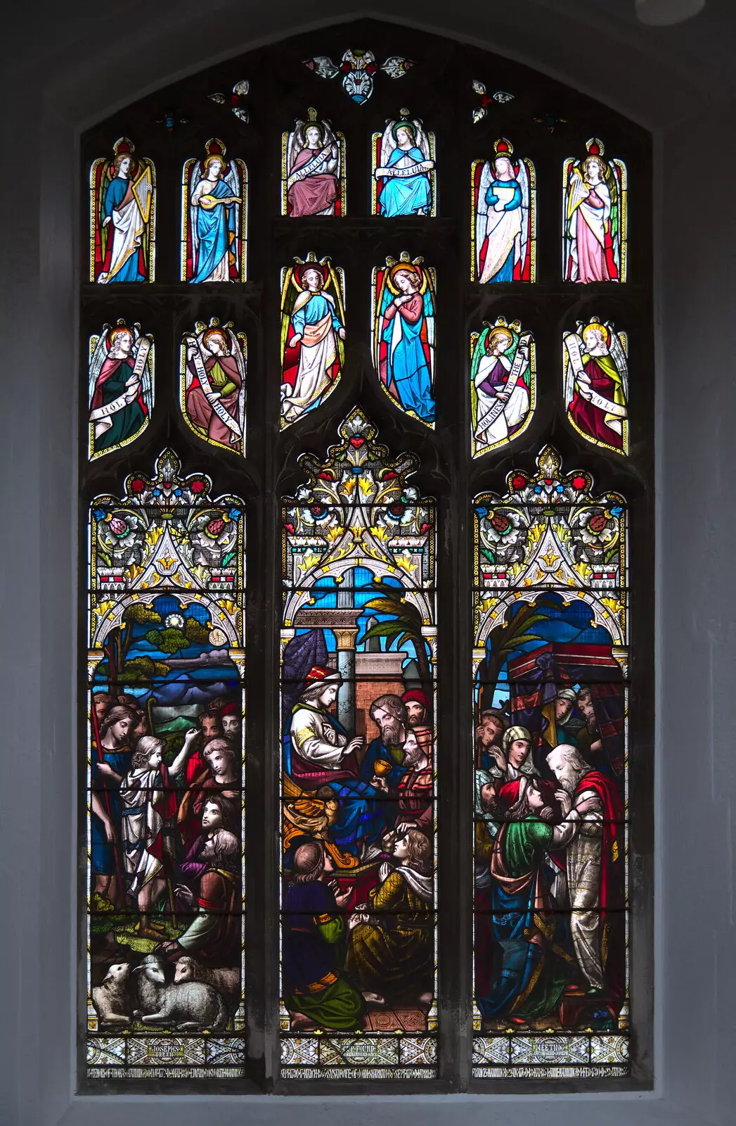 Another nice stained-glass window in St. Mary's, from The Lost Pubs of Diss, Norfolk - 26th April 2023