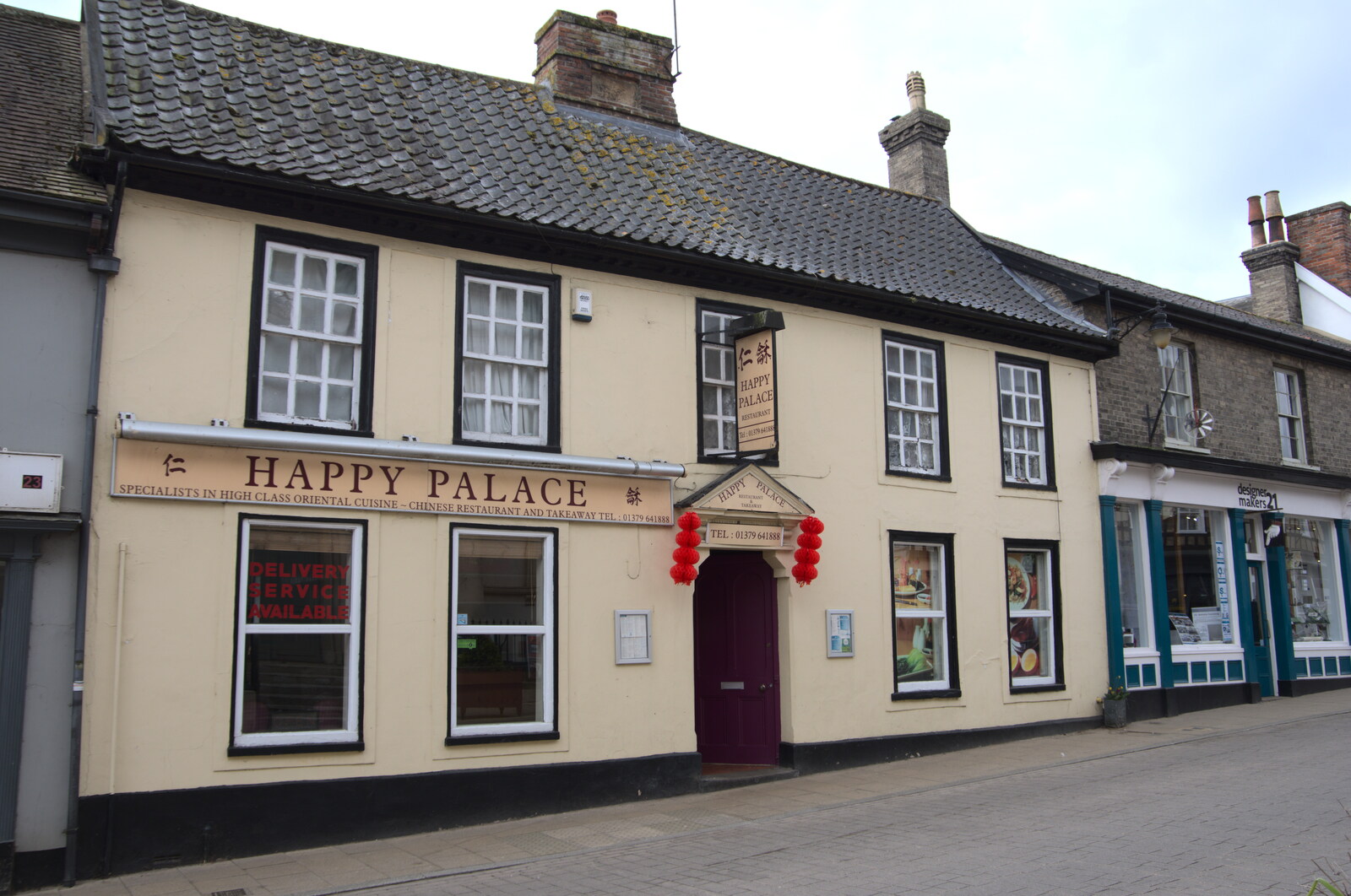 The former Temperance Hotel, now Happy Palace from The Lost Pubs of Diss, Norfolk - 26th April 2023