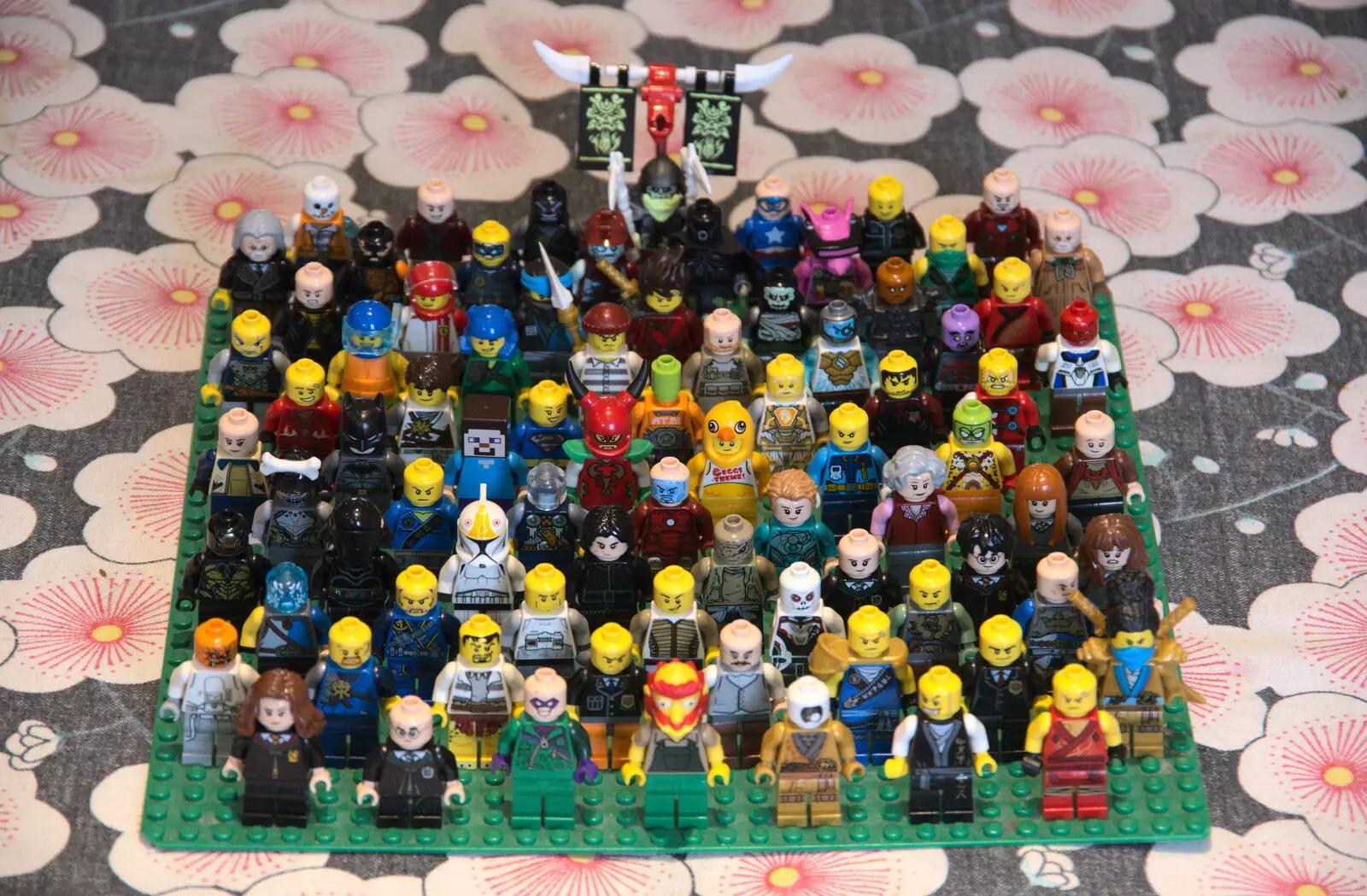 Part of Fred and Harry's Lego people collection, from The Lost Pubs of Diss, Norfolk - 26th April 2023