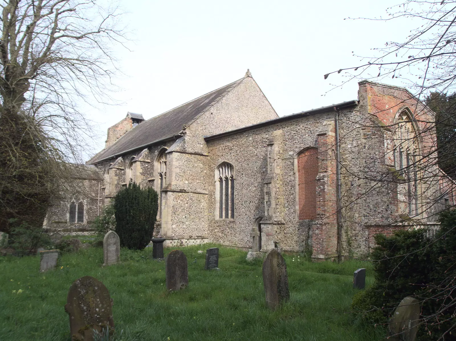 The structure of the church is a bit of a mash up, from Pizza at the Village Hall, Brome, Suffolk - 30th April 2023