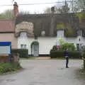 Fred waits for someone to turn up to open the hall, Pizza at the Village Hall, Brome, Suffolk - 30th April 2023