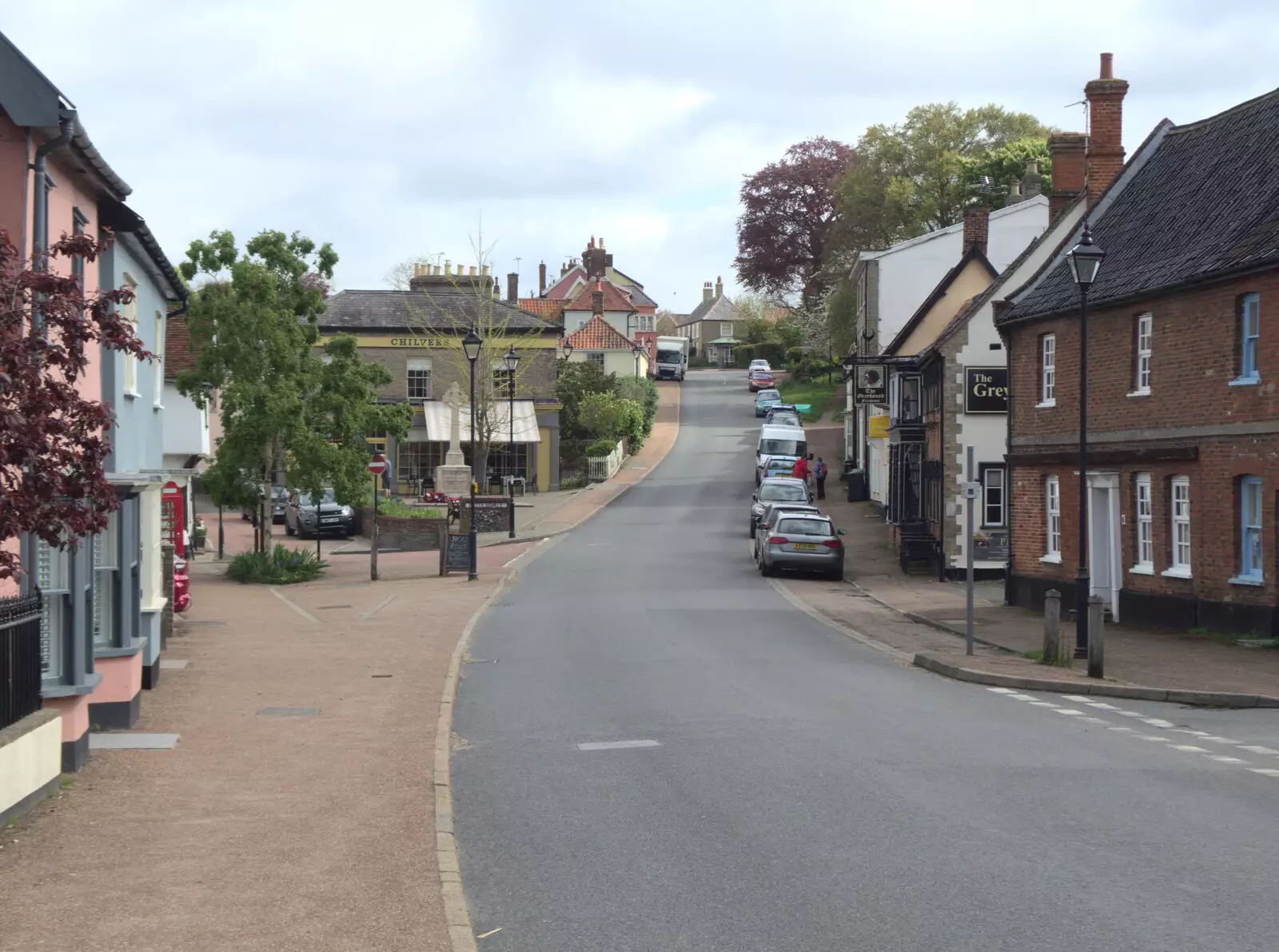 A view past the War Memorial, from The Heritage Steam Gala, Bressingham Steam Museum, Norfolk - 1st May 2023