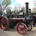 A traction engine trundles around, The Heritage Steam Gala, Bressingham Steam Museum, Norfolk - 1st May 2023