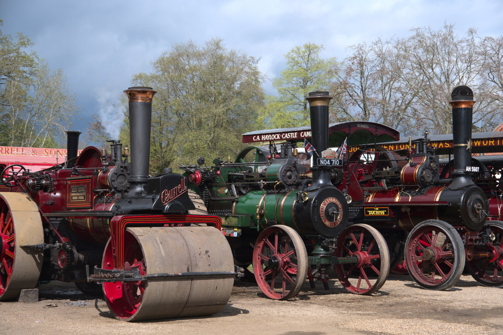 A collection of traction engines from The Heritage Steam Gala, Bressingham Steam Museum, Norfolk - 1st May 2023