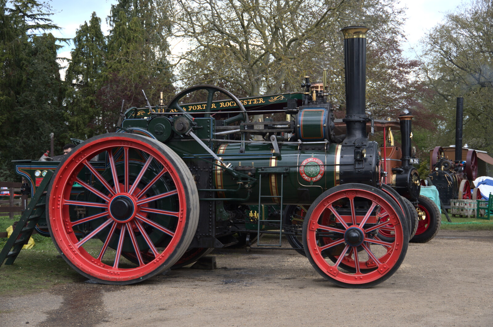 The Ransomes, Simms and Jeffries engine from The Heritage Steam Gala, Bressingham Steam Museum, Norfolk - 1st May 2023