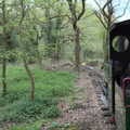 The train heads into the woods, The Heritage Steam Gala, Bressingham Steam Museum, Norfolk - 1st May 2023