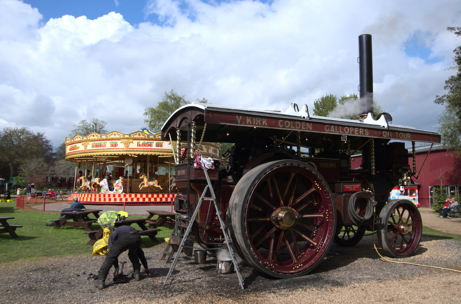 The enormous V. Kirk engine from The Heritage Steam Gala, Bressingham Steam Museum, Norfolk - 1st May 2023
