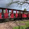 We catch up with the Fen Line train, The Heritage Steam Gala, Bressingham Steam Museum, Norfolk - 1st May 2023