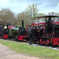 The drivers saddle up , The Heritage Steam Gala, Bressingham Steam Museum, Norfolk - 1st May 2023