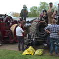 Chatting by the engines, The Heritage Steam Gala, Bressingham Steam Museum, Norfolk - 1st May 2023