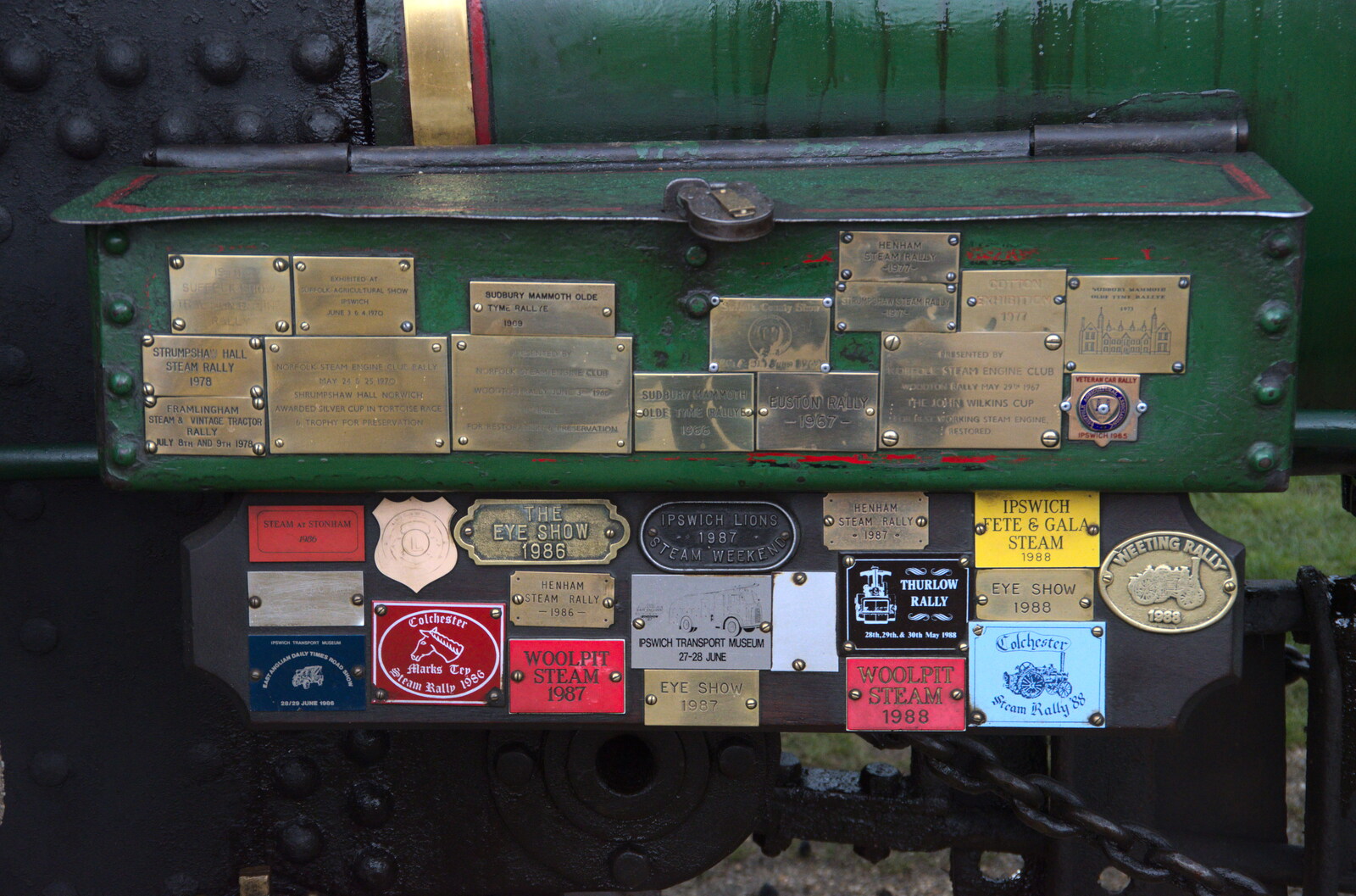 Cool Eye Show plaques from the 1980s from The Heritage Steam Gala, Bressingham Steam Museum, Norfolk - 1st May 2023