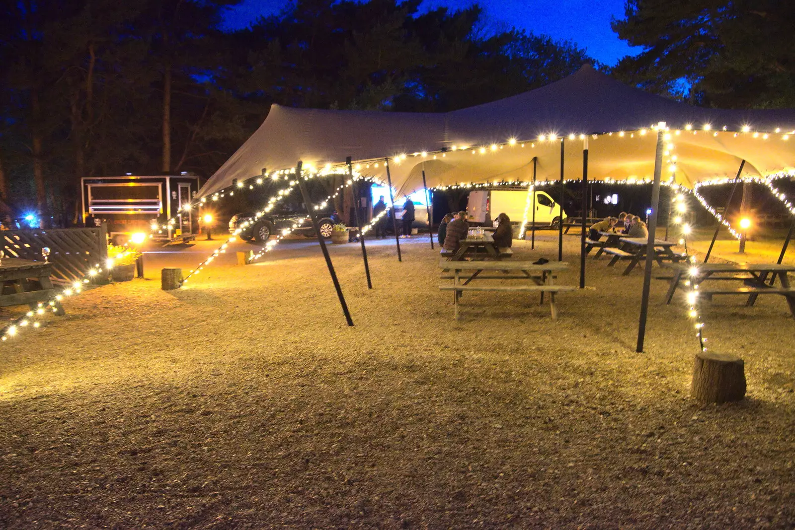 An outdoor beer marquee, from A Coronation Camping Picnic, Kelling Heath, Norfolk - 6th May 2023