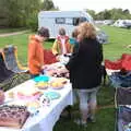 A coronation picnic is set up outside, A Coronation Camping Picnic, Kelling Heath, Norfolk - 6th May 2023