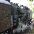 Class 9F Black Prince stops at Kelling Heath, A Coronation Camping Picnic, Kelling Heath, Norfolk - 6th May 2023
