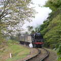 The steam train is on the uphill leg, A Coronation Camping Picnic, Kelling Heath, Norfolk - 6th May 2023