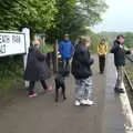 Fred and the gang on the Kelling Heath halt, A Coronation Camping Picnic, Kelling Heath, Norfolk - 6th May 2023