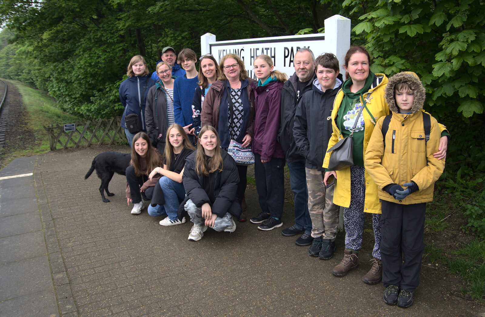 The entire camping group from A Coronation Camping Picnic, Kelling Heath, Norfolk - 6th May 2023