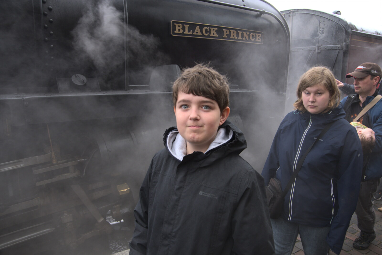 Fred and Grace in the Black Prince's steam from A Coronation Camping Picnic, Kelling Heath, Norfolk - 6th May 2023