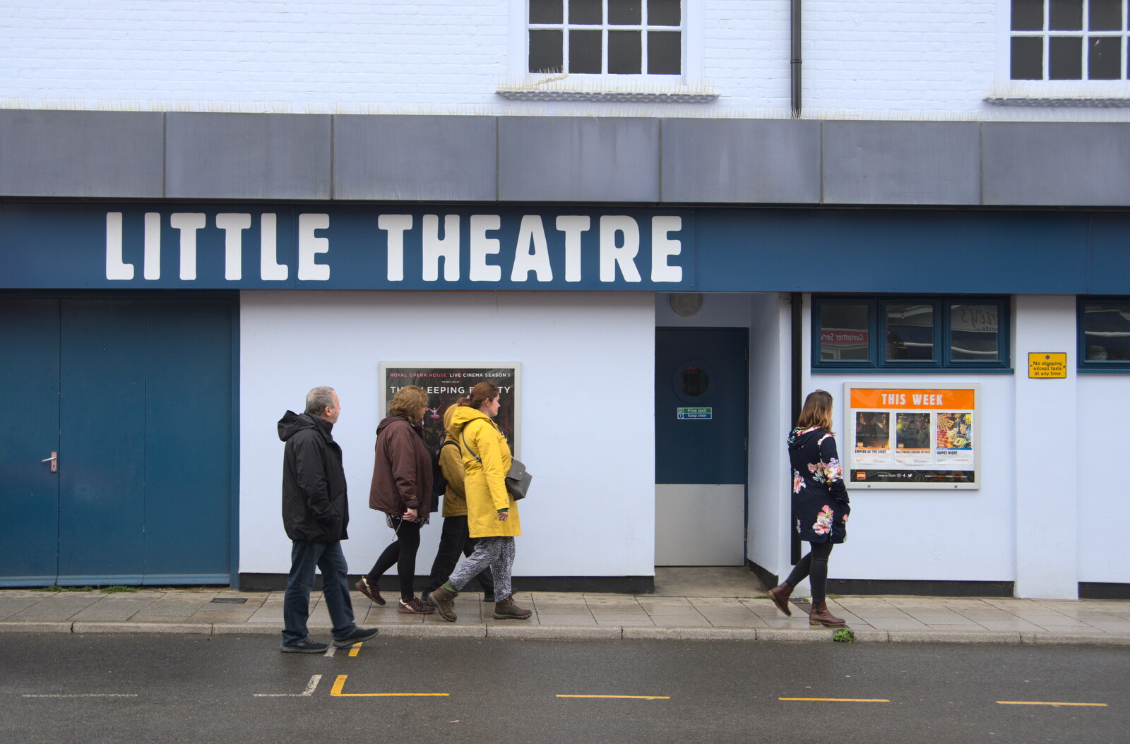 We walk past the Sheringham Little Theatre from A Coronation Camping Picnic, Kelling Heath, Norfolk - 6th May 2023