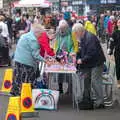 Tables are set up for the street party, A Coronation Camping Picnic, Kelling Heath, Norfolk - 6th May 2023