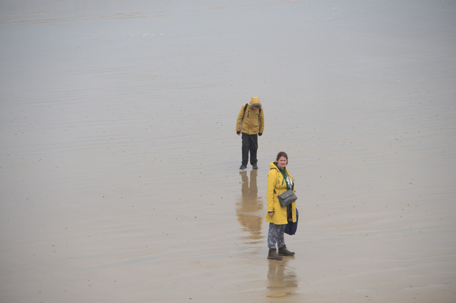 Harry and Isobel on a sea of shiny sand from A Coronation Camping Picnic, Kelling Heath, Norfolk - 6th May 2023