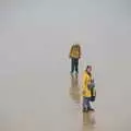 Harry and Isobel on a sea of shiny sand, A Coronation Camping Picnic, Kelling Heath, Norfolk - 6th May 2023